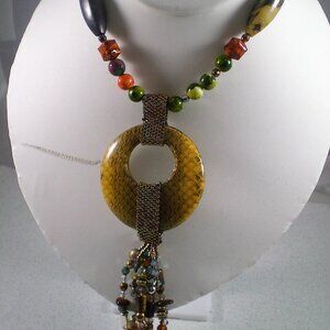 Safari Blaze Gemstone Necklace
